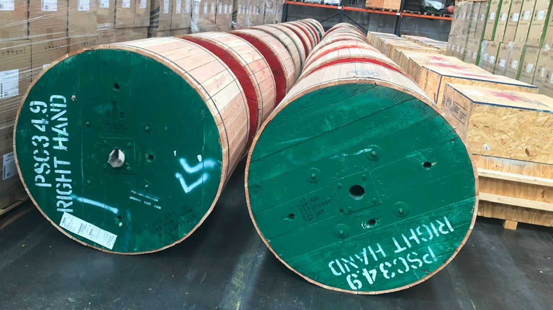 Pearlson OEM wire-rope assembly for shiplift hoists, manufactured to original design specification